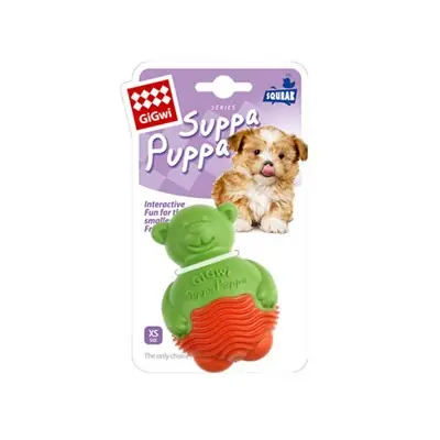 GİGWİ SUPPA PUPPA AYI YEŞİL PORTAKAL KÖPEK OYUNCAĞI