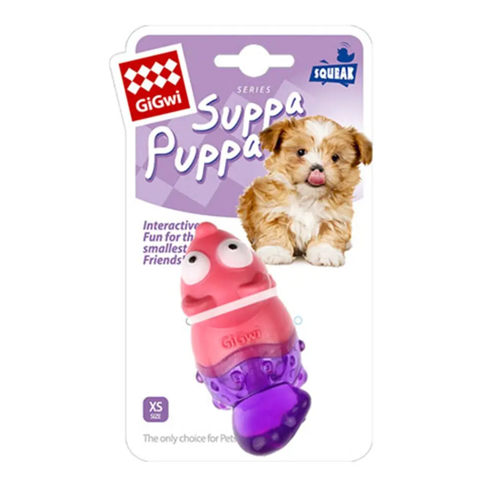 GİGWİ SUPPA PUPPA TİLKİ SESLİ YAVRU KÖPEK OYUNCAĞI PEMBE MOR