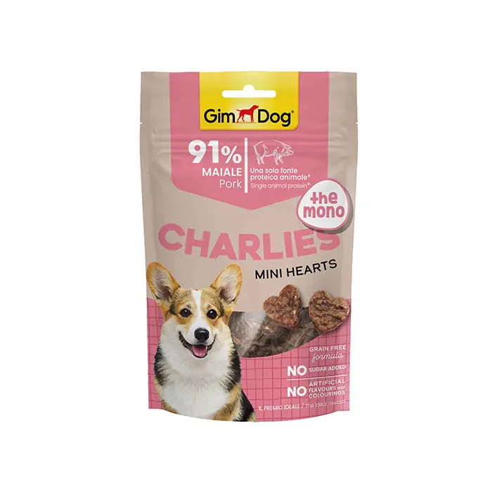 GİMDOG CHARLİES THE MONO DOMUZ ETLİ TAHILSIZ VE ŞEKERSİZ KÖPEK ÖDÜL MAMASI 70GR