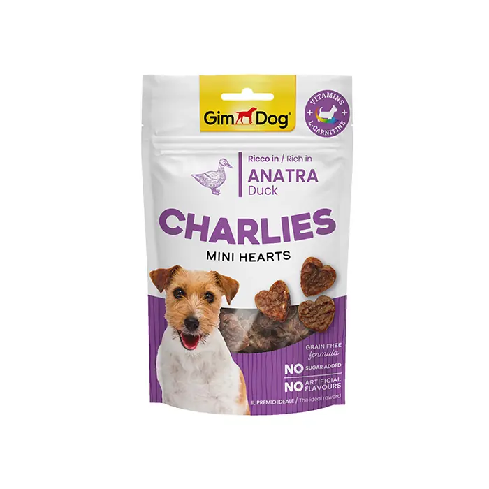 GİMDOG CHARLİES ÖRDEKLİ TAHILSIZ VE ŞEKERSİZ KÖPEK ÖDÜL MAMASI 70GR