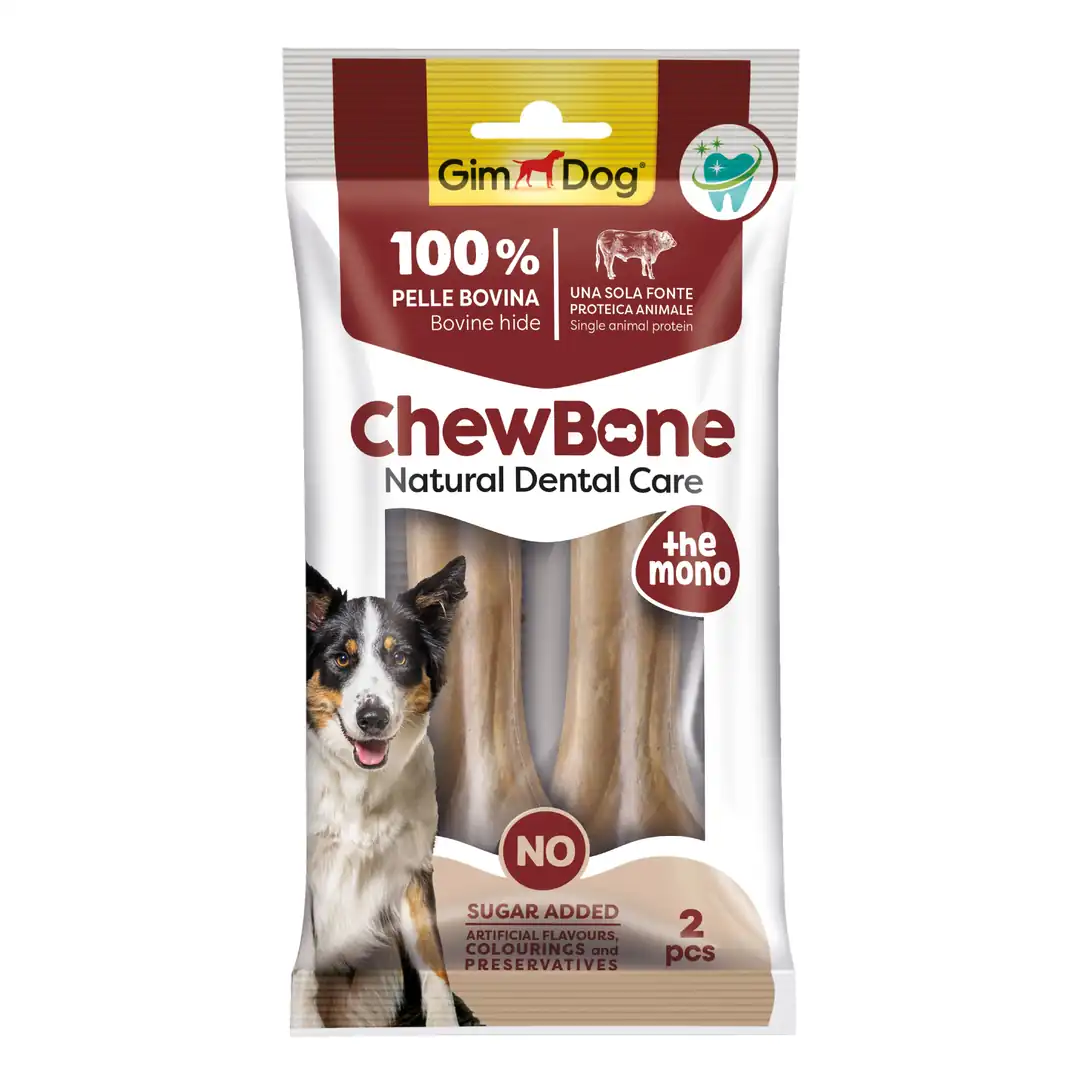GİMDOG CHEW BONES PRESS NATUREL KÖPEK ÇİĞNEME KEMİĞİ 2Lİ 120GR