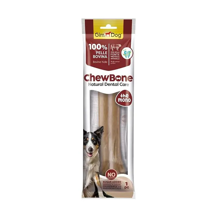 GİMDOG CHEWBONE DİŞ SAĞLIĞI DESTEKLEYİCİ NATUREL PRESS KEMİK 25CM 210GR