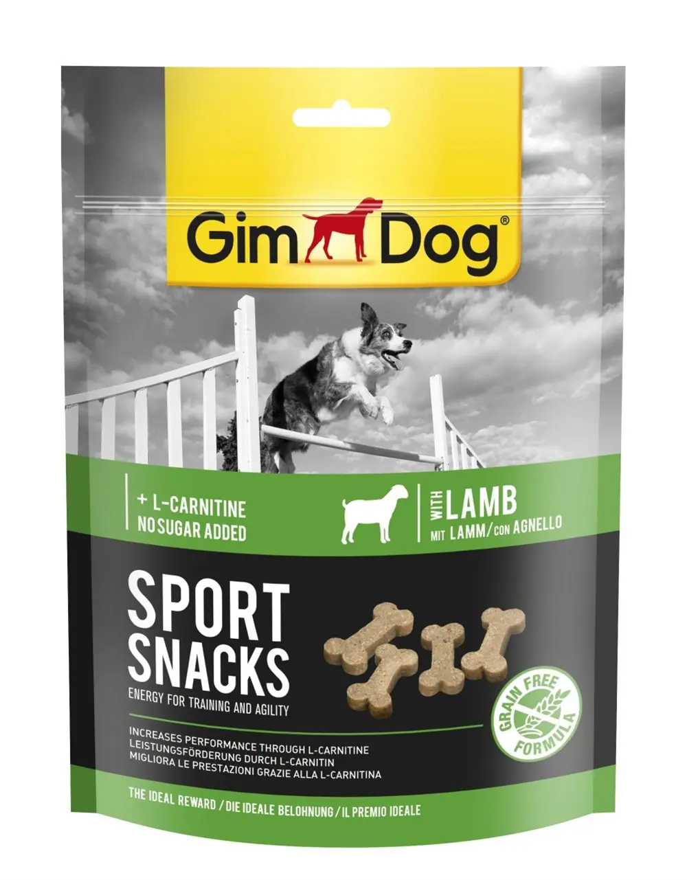 GİMDOG SPORTSNACKS KUZU ETLİ L-CARNİTİNLİ KÖPEK ÖDÜL MAMASI 150 GR