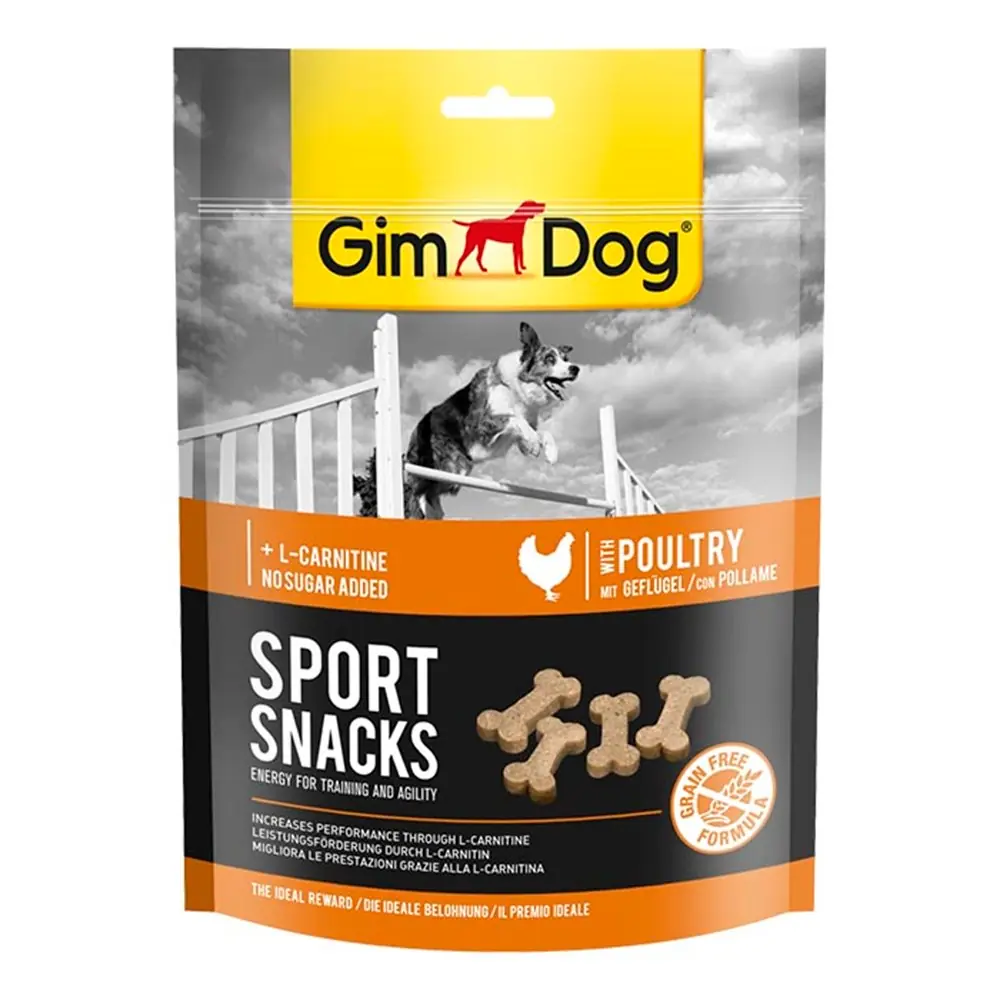 GİMDOG SPORTSNACKS TAVUK ETLİ L-CARNİTİNLİ KÖPEK ÖDÜL MAMASI 150 GR