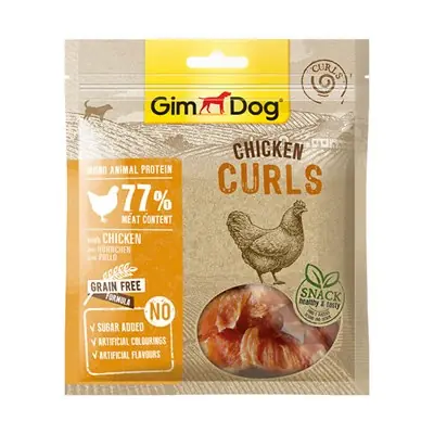 GİMDOG CURLS TAVUKLU KÖPEK ÖDÜLÜ 55GR