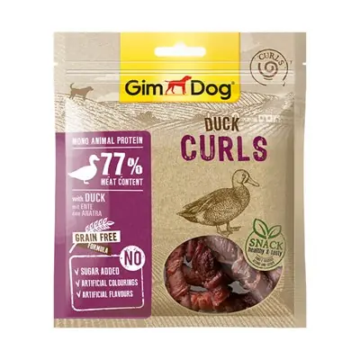 GİMDOG CURLS ÖRDEK ETLİ KÖPEK ÖDÜLÜ 55GR