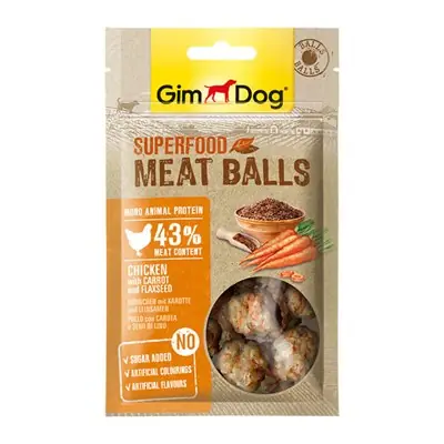 GİMDOG MEAT BALLS HAVUÇLU VE KETEN TOHUMLU KÖPEK ÖDÜLÜ 70 GR