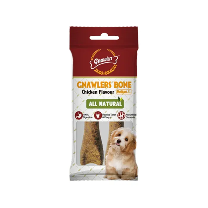 GNAWLERS CHİCKEN BONE KÖPEK ÖDÜL KEMİĞİ 11,5CM 2Lİ 90GR