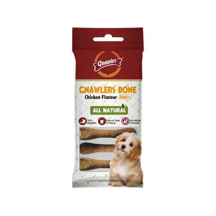 GNAWLERS KÖPEK ÖDÜL KEMİĞİ TAVUK AROMALI 6'LI 108GR