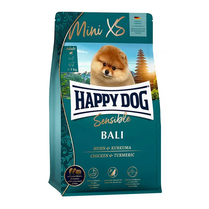 HAPPY DOG MİNİ XS SENSİBLE BALİ HASSAS SİNDİRİM KÜÇÜK IRK KÖPEK MAMASI 1,3 KG