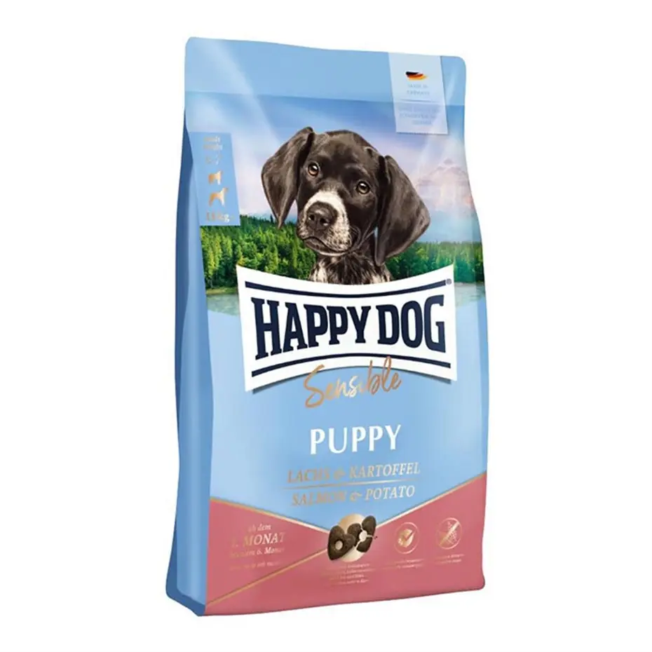 HAPPY DOG SENSİBLE SOMON VE PATATESLİ YAVRU KÖPEK MAMASI 10KG