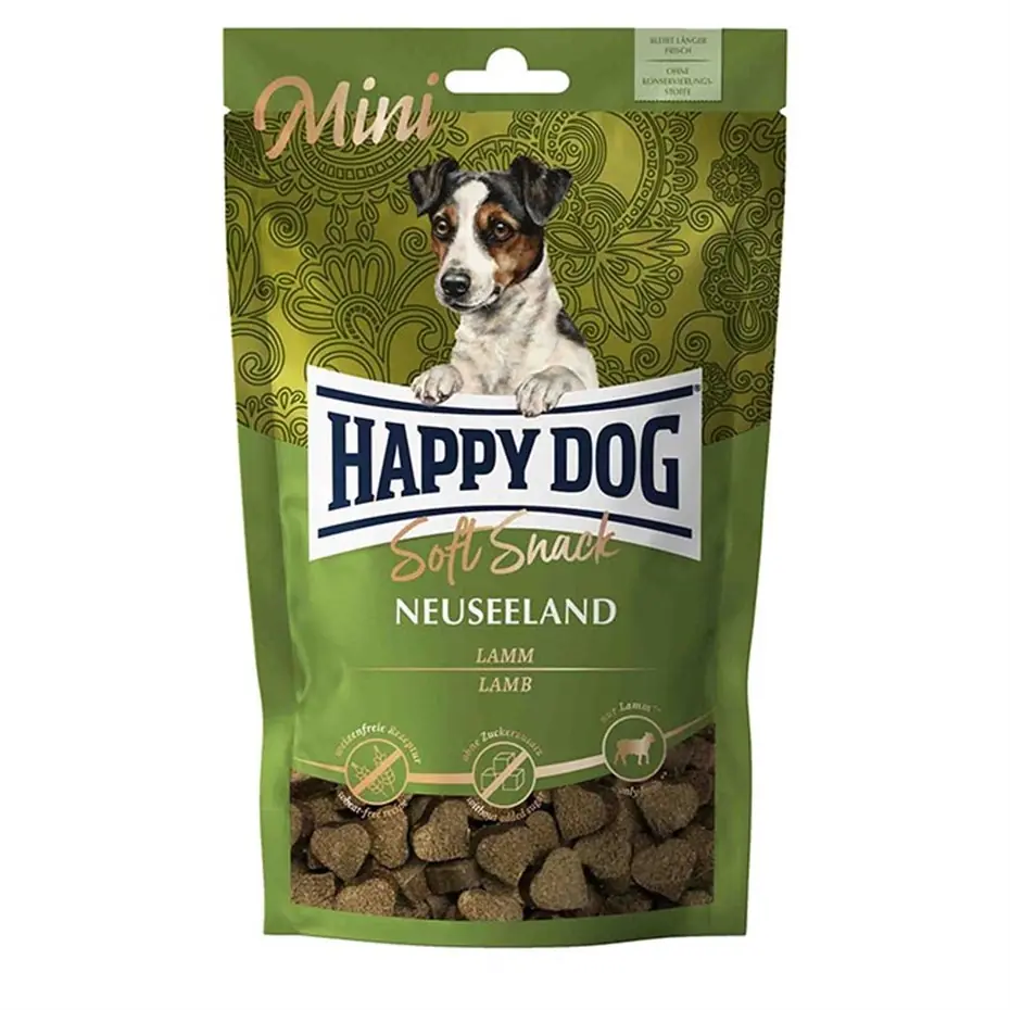HAPPY DOG SOFT SNACK MİNİ NEUSEELAND KUZU ETLİ KÖPEK ÖDÜLÜ 100 GR