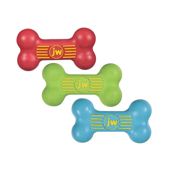 JW ISQUEAK SESLİ KEMİK KÖPEK OYUNCAĞI 14CM