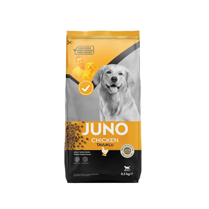JUNO TAVUKLU YETİŞKİN KÖPEK MAMASI 500GR