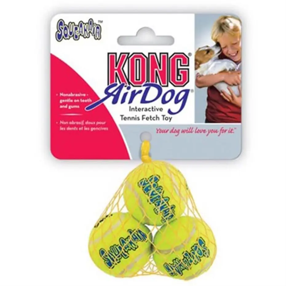 KONG KÖPEK AİR SESLİ TENİS TOPU SMALL 3 ADET 5 CM