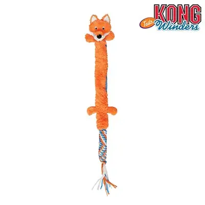 KONG PELUŞ, ÖRGÜ KUYRUKLU, TİLKİ SESLİ KÖPEK OYUNCAĞI LARGE 85 CM