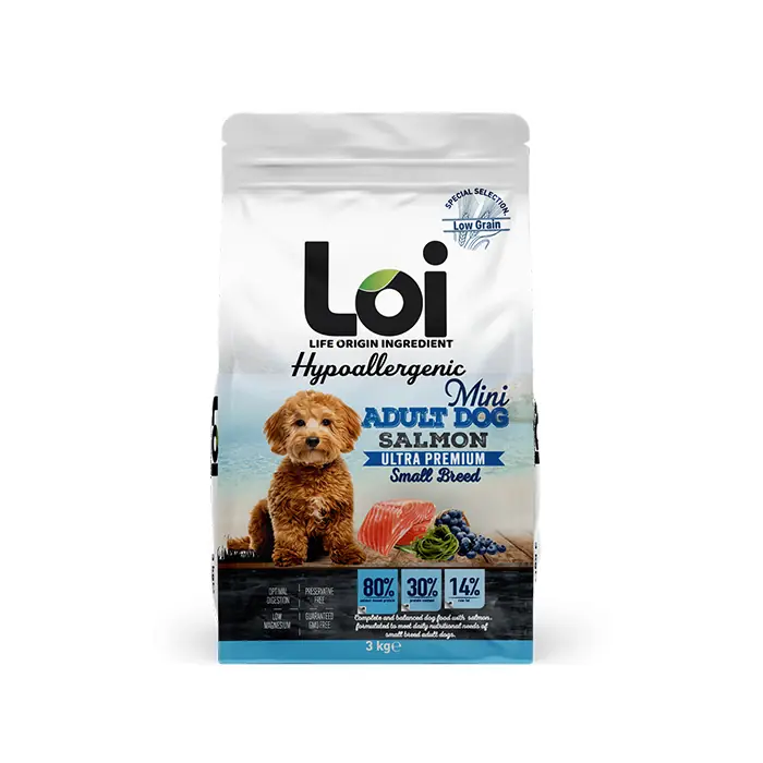 LOİ SOMON BALIKLI MİNİ IRK YETİŞKİN KÖPEK MAMASI 3KG