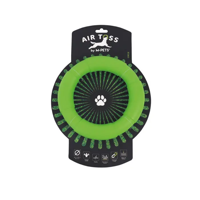 M-PETS AİR TOSS CİRCLE DAYANIKLI SUDA YÜZEN KÖPEK OYUNCAĞI YEŞİL