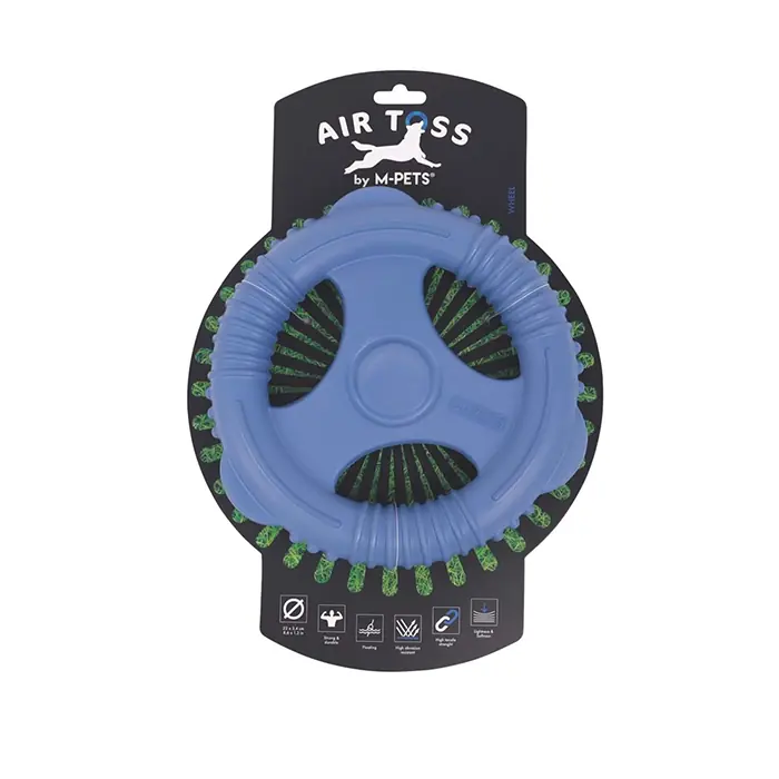 M-PETS AİR TOSS WHELL DAYANIKLI SUDA YÜZEBİLEN KÖPEK OYUNCAĞI MAVİ