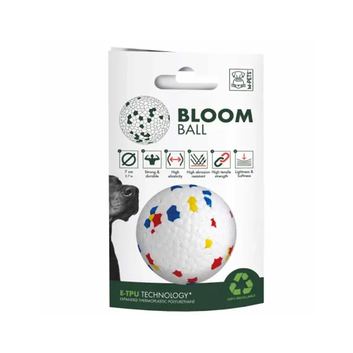 M-PETS BLOOM BALL PARÇALANMAZ KÖPEK OYUN TOPU MİX COLOR