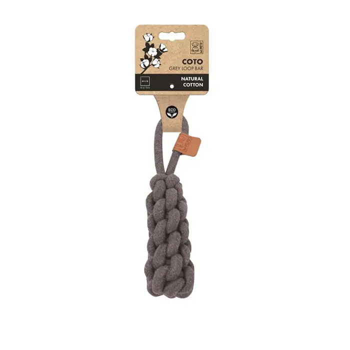 M-PETS COTO LOOP BAR ÇEKMELİ STİCK ÖRGÜ KÖPEK OYUNCAĞI 22CM