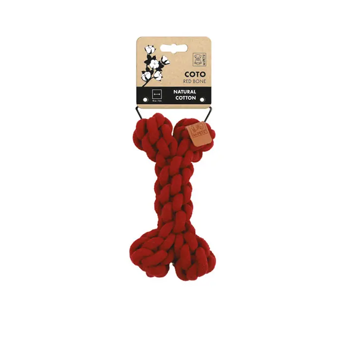 M-PETS COTO RED BONE ÖRGÜ KEMİK KÖPEK OYUNCAĞI 19CM