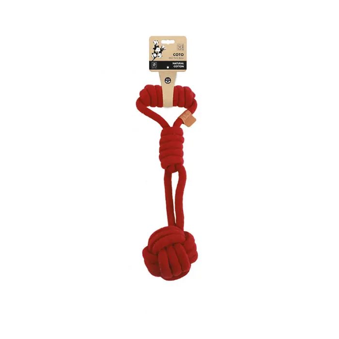 M-PETS COTO RED DUO BALL ÖRGÜ KÖPEK OYUNCAĞI 36CM