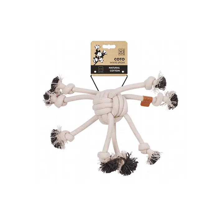 M-PETS COTO SPİDER ÖRGÜ KÖPEK OYUNCAĞI BEYAZ 38CM
