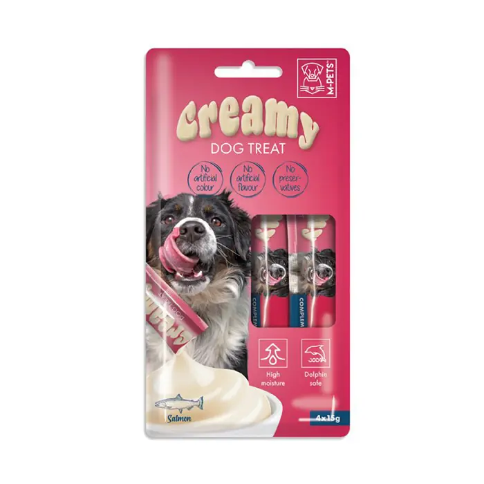 M-PETS CREAMY SOMON BALIKLI SIVI KÖPEK ÖDÜLÜ 4X15GR