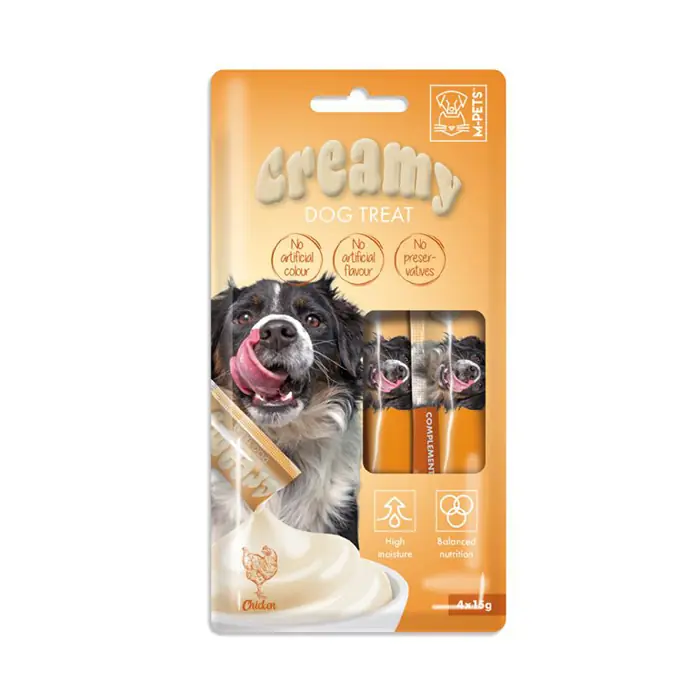 M-PETS CREAMY TAVUKLU SIVI KÖPEK ÖDÜLÜ 4X15GR