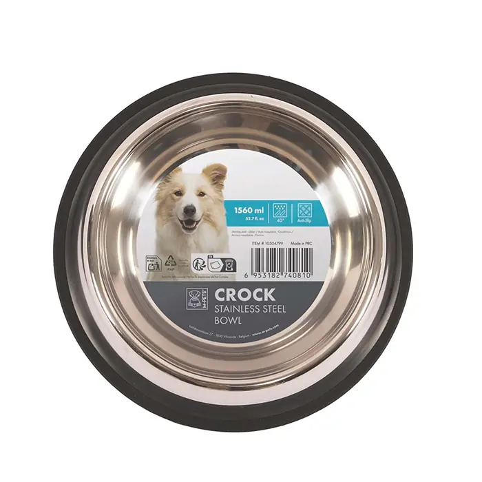 M-PETS CROCK PASLANMAZ ÇELİK KÖPEK MAMA KABI XLARGE