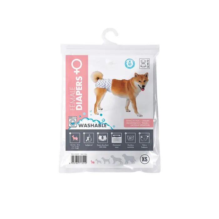 M-PETS DİŞİ KÖPEKLER İÇİN YIKANABİLİR KÜLOT XSMALL