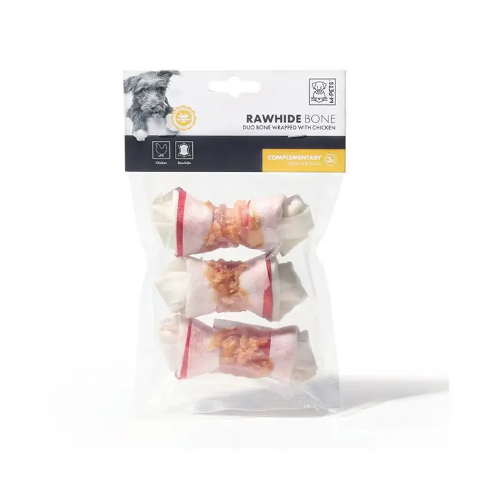 M-PETS DUO BONE WRAPPED TAVUK SARGILI KÖPEK ÖDÜLÜ 112,5GR
