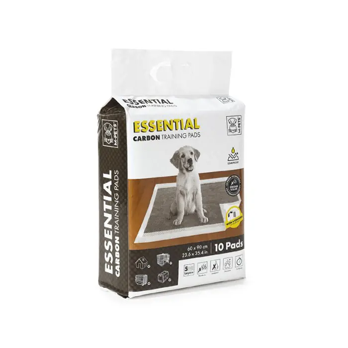M-PETS ESSENTİAL CARBONLU YAPIŞKANLI KÖPEK ÇİŞ PEDİ 60X90CM 10LU