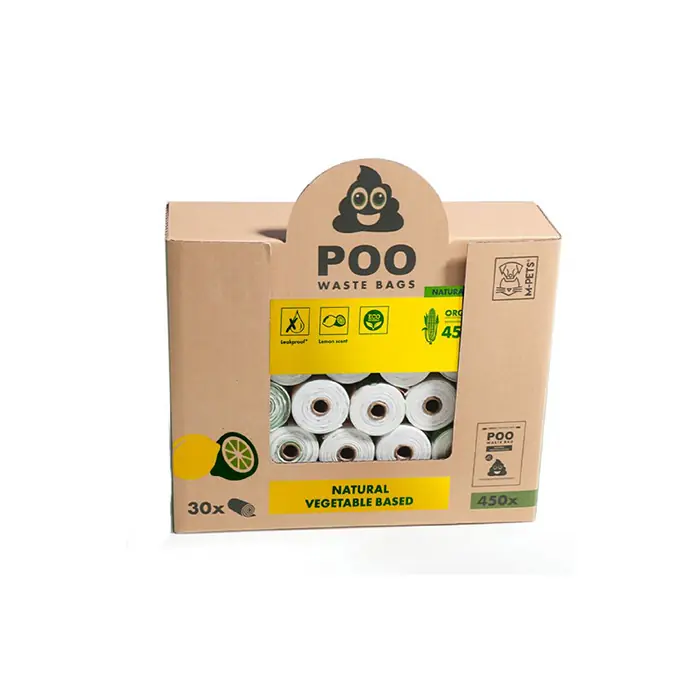 M-PETS NATURAL LİMON KOKULU DIŞKI TOPLAMA POŞETİ 15 YAPRAK 30LU PAKET