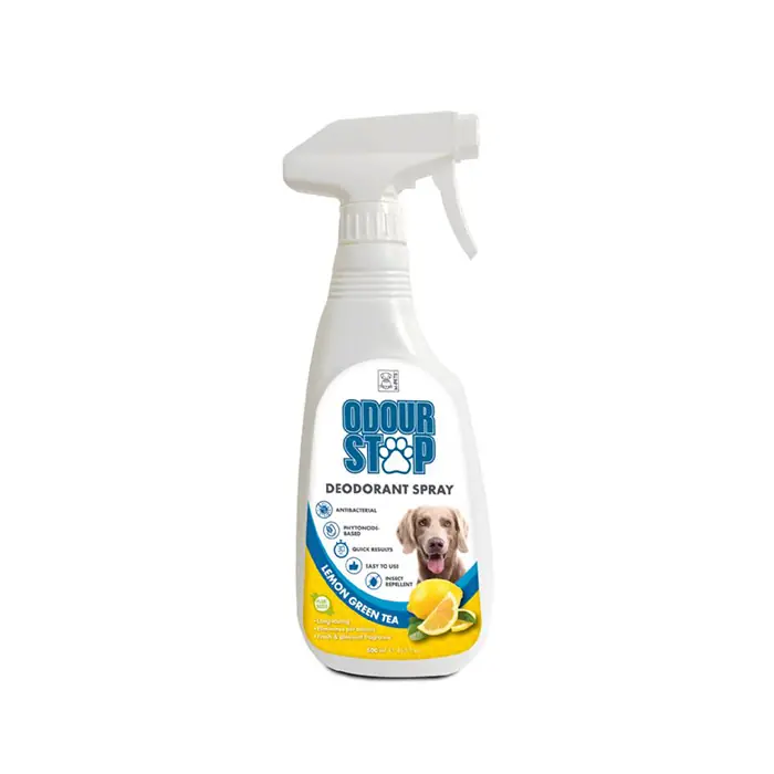 M-PETS ODOUR STOP LİMON VE YEŞİL ÇAY KOKULU KOKU ENGELLEYİCİ ODA SPREYİ 500ML