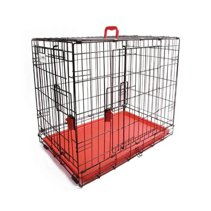M-PETS VOYAGER İKİ KAPILI SMALL KÖPEK KAFESİ KIRMIZI 61X46X48CM