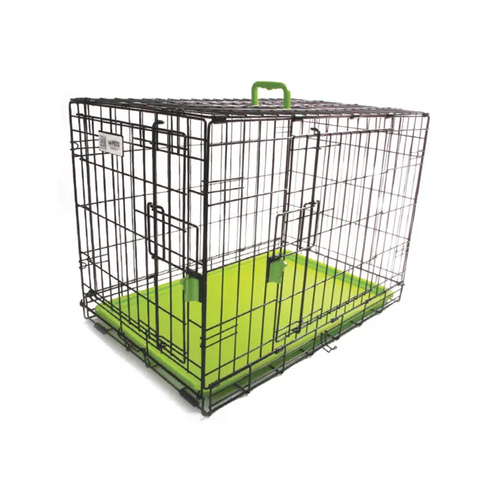 M-PETS VOYAGER İKİ KAPILI XXLARGE KÖPEK KAFESİ YEŞİL 122X76X84CM