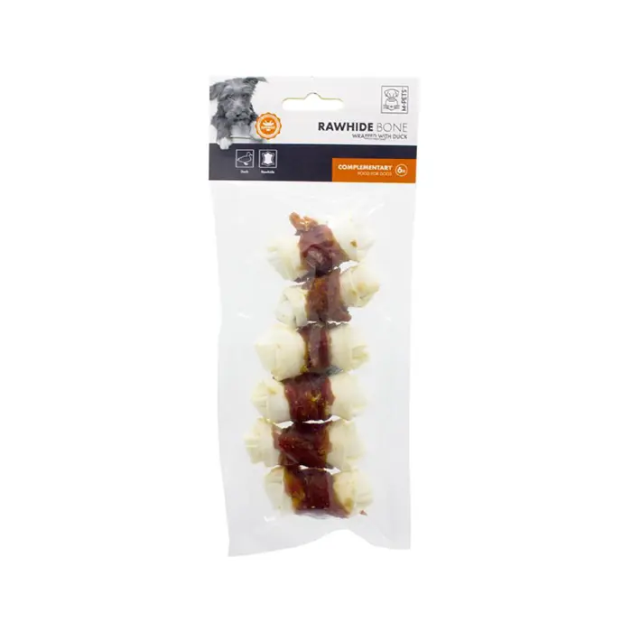 M-PETS WRAPPED ÖRDEK ETLİ KÖPEK ÖDÜL KEMİĞİ 6'LI 84GR