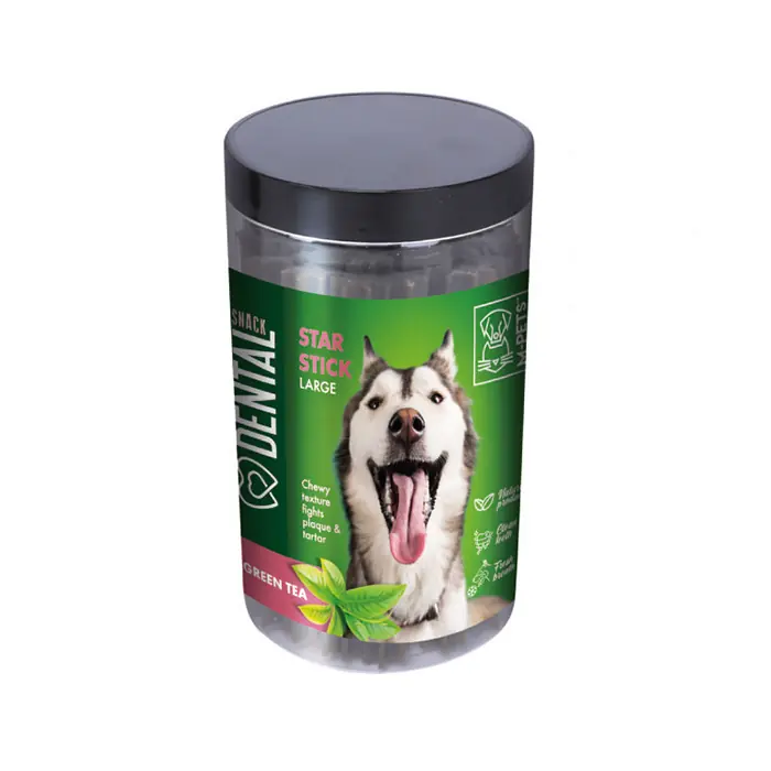 M-PETS DENTAL YEŞİL ÇAY ÖZLÜ LARGE STİCK KÖPEK ÖDÜLÜ 510GR
