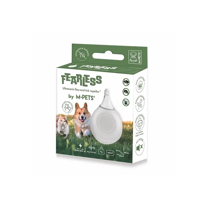 M-PETS FEARLESS ULTRASONİC PİRE VE KENE KOVUCU BEYAZ