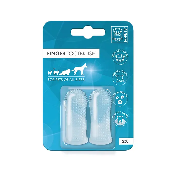 M-PETS FİNGER SİLİKON PARMAK DİŞ FIRÇASI 2Lİ