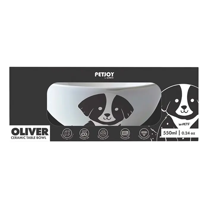 M-PETS OLİVER SERAMİK KÖPEK MAMA VE SU KABI 550ML