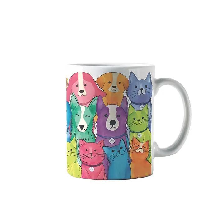 M-PETS PETJOY PETFAMİLY KUPA 350 ML MULTİCOLOR