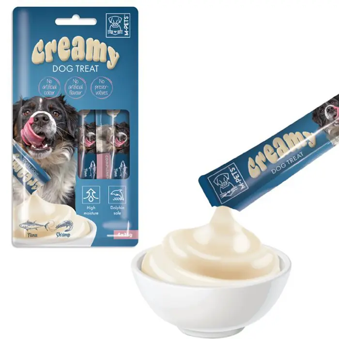 M-PETS TON BALIKLI KARİDESLİ SIVI KÖPEK ÖDÜLÜ 4X15GR