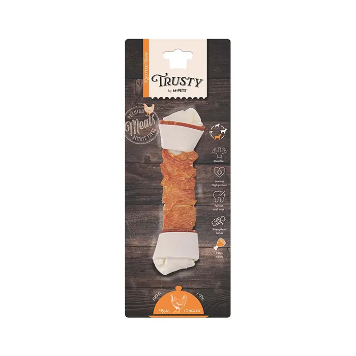 M-PETS TRUSTY EXTRA TAVUKLU DÜĞÜMLÜ KÖPEK ÖDÜLÜ 100GR 20,3CM