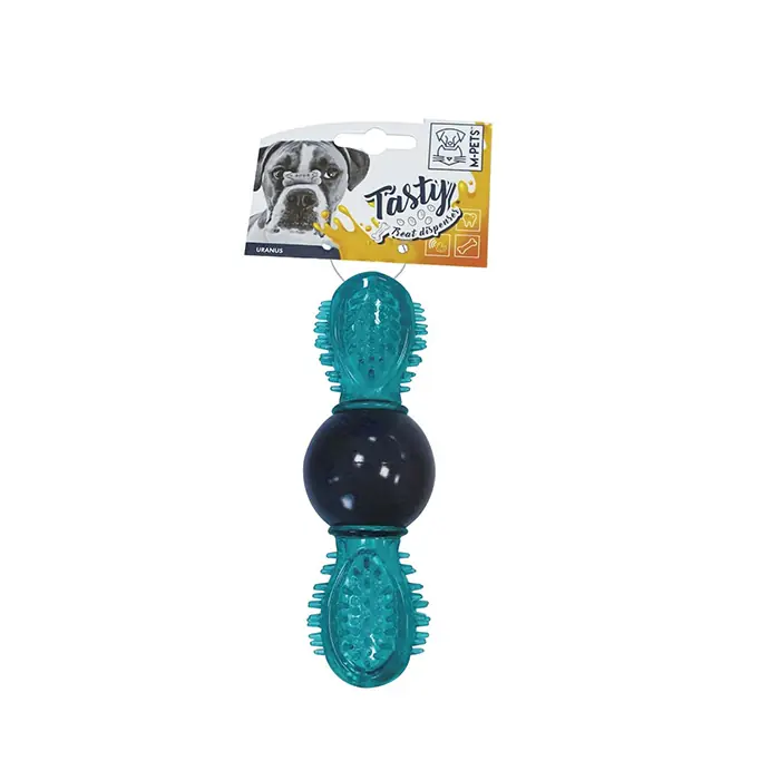 M-PETS URANÜS ÖDÜL HAZNELİ KAUÇUK KÖPEK OYUNCAĞI MAVİ