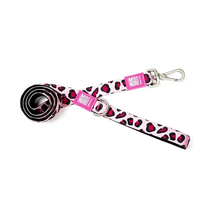 MAX MOLLY LEOPARD PİNK GEZDİRME KAYIŞI SMALL