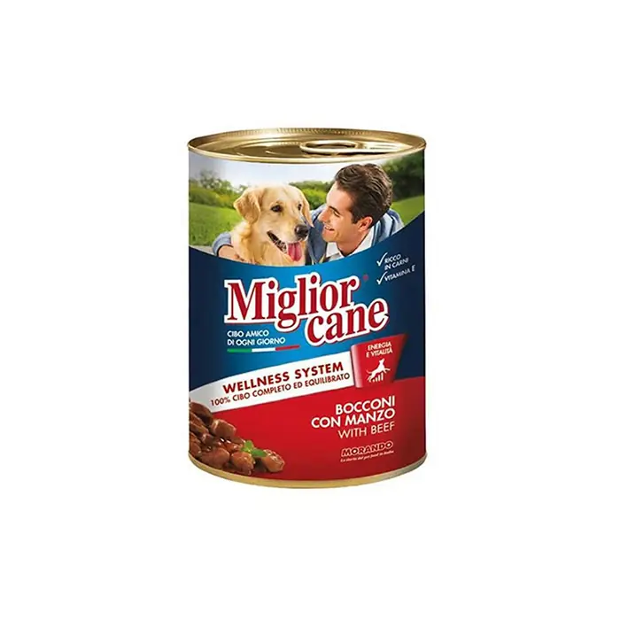 MİGLİOR CANE SIĞIR ETLİ YETİŞKİN KÖPEK KONSERVESİ 405GR