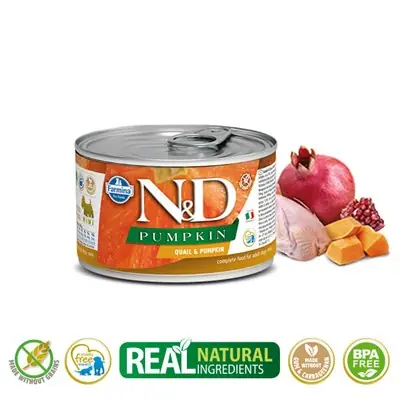 N&D BALKABAKLI BILDIRCIN ETLİ YETİŞKİN KÖPEK KONSERVESİ 140G